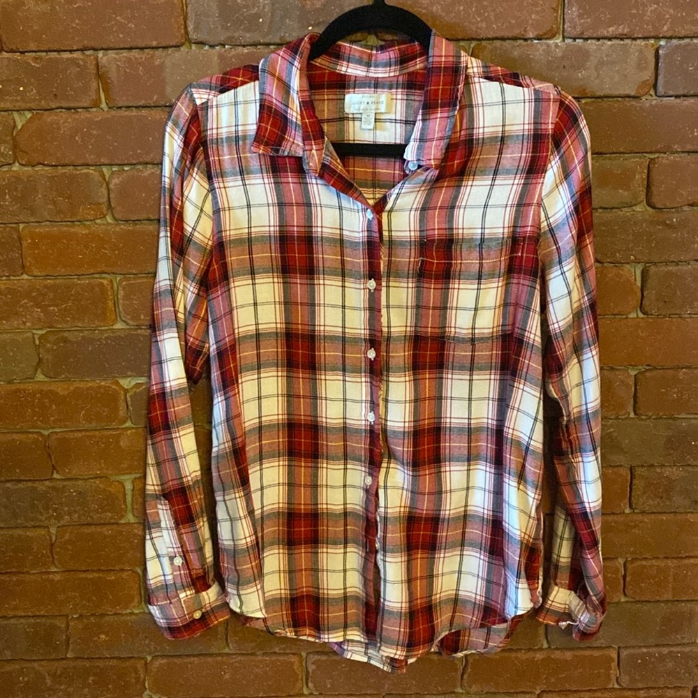 Lucky Brand Red Flannel Shirt